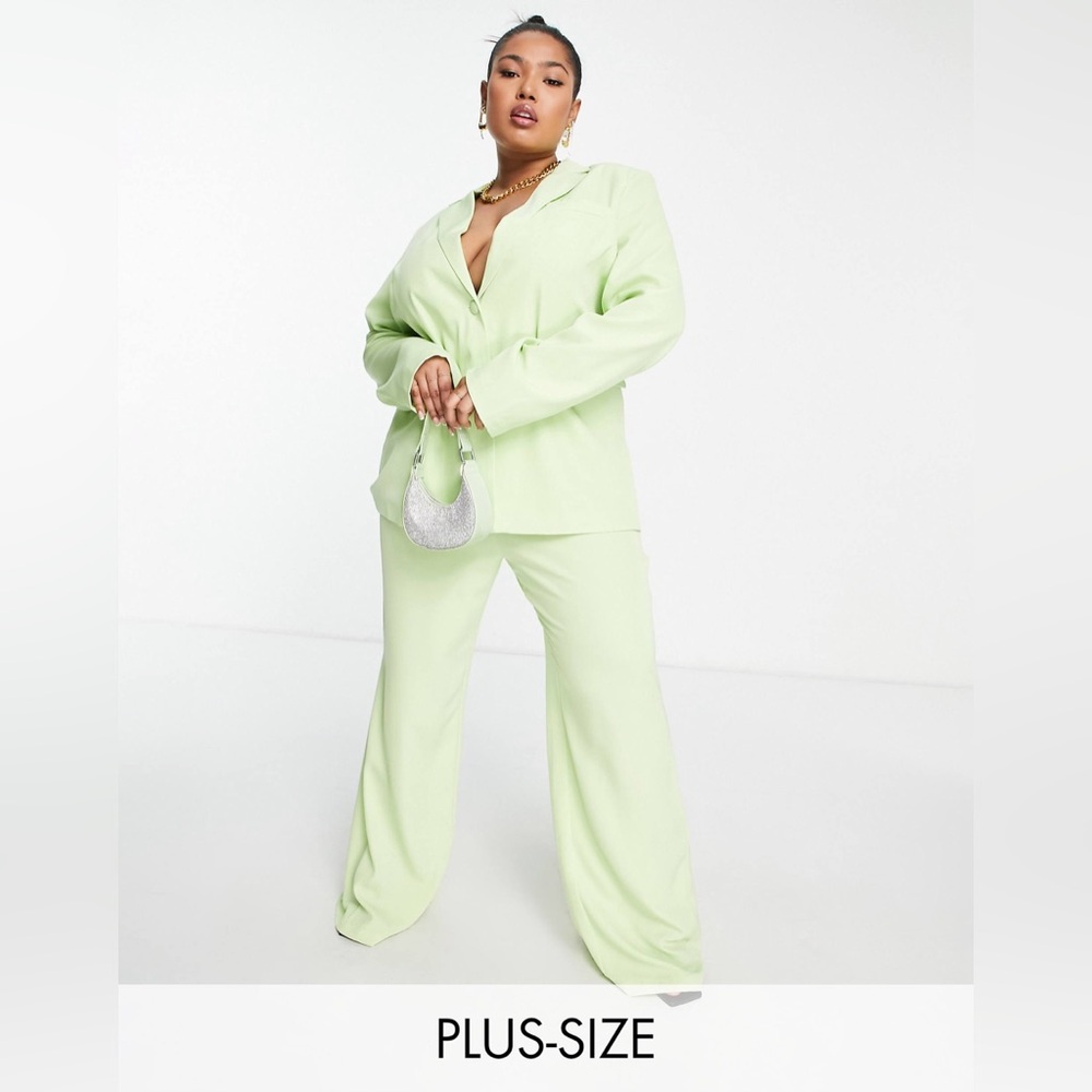 Xtro & Vert Plus Size Green Suit